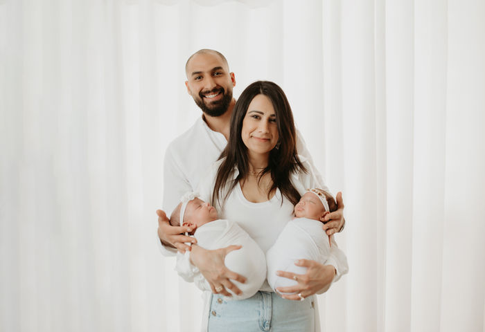Newborn twins session